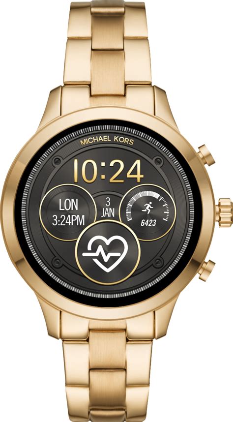 michael kors access runway stainless steel smartwatch